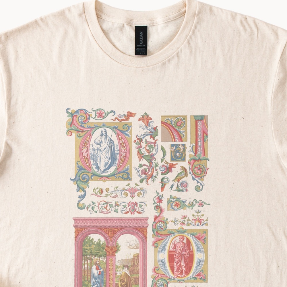 Renaissance Ornamental Design Graphic Tee Historical Art Reference